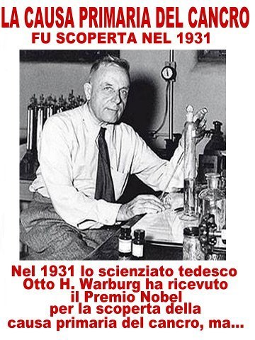 malattia inconscio cancro nobel warburg