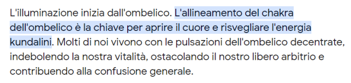 chakra ombelico